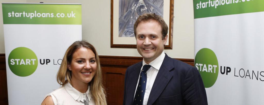 Start Up Loans ambassador Amy Barker at Westminster